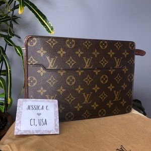 Louis Vuitton Pochette Homme Monogram Clutch